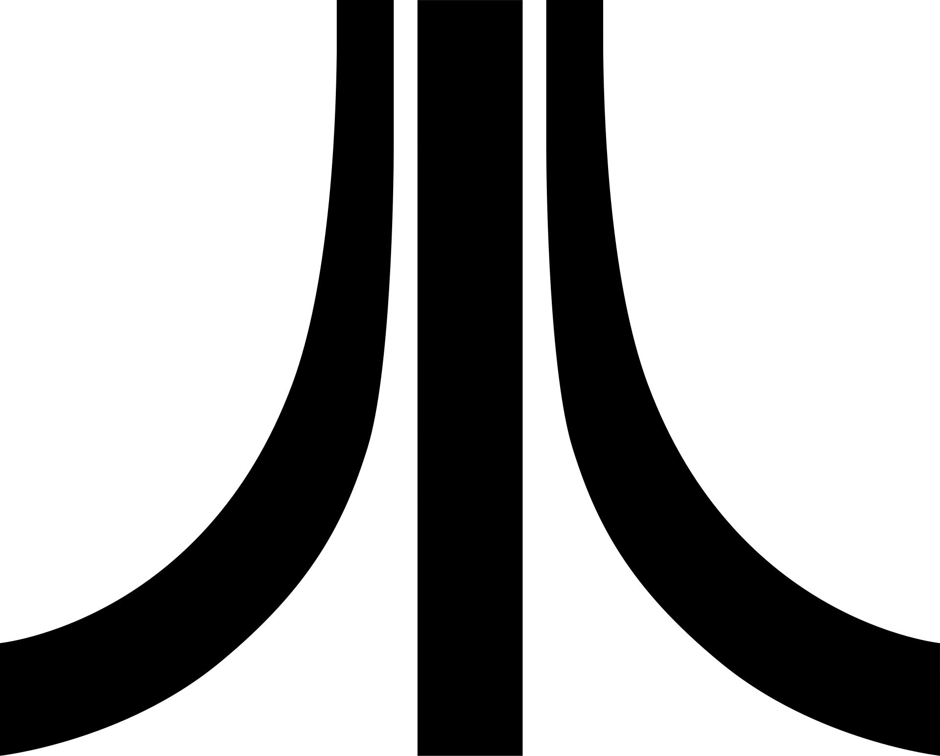 The Atari 'Fuji' symbol of three tapering vertical bars.