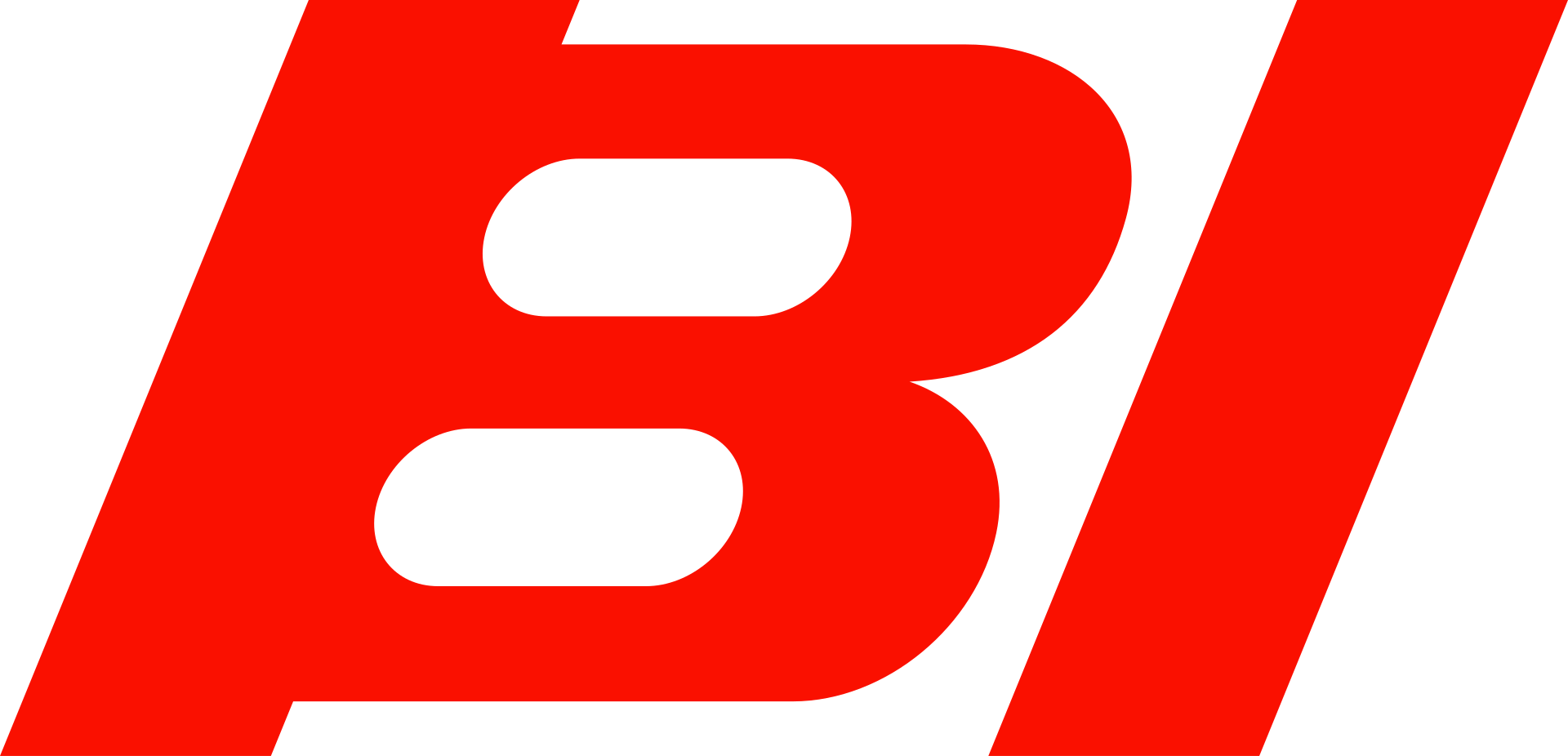 The red Braniff International Airways logo from the 1965 Unimark design.