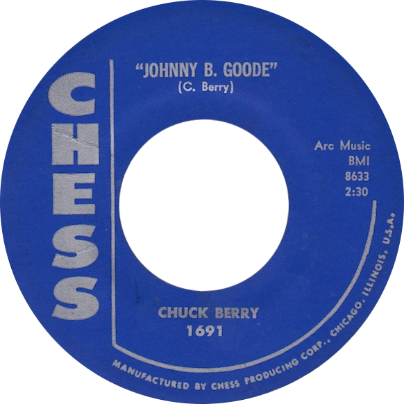 The A-side label of Chuck Berry's 'Johnny B. Goode' on Chess Records