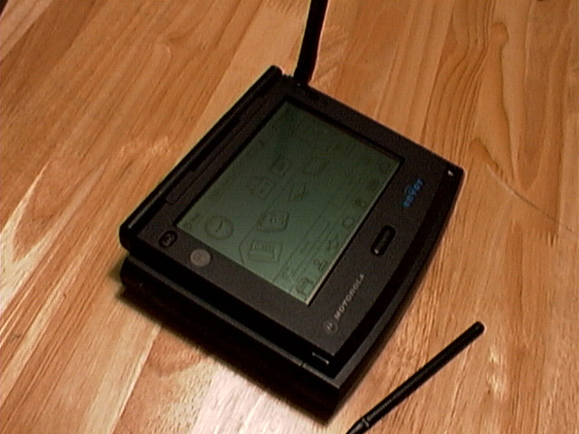 Another view of the Motorola Envoy PDA powered by General Magic's Magic Cap OS