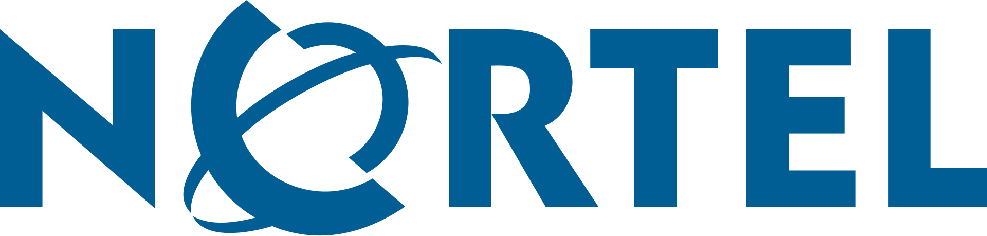 The Nortel Networks wordmark; the Canadian telecom giant filed for bankruptcy in 2009.
