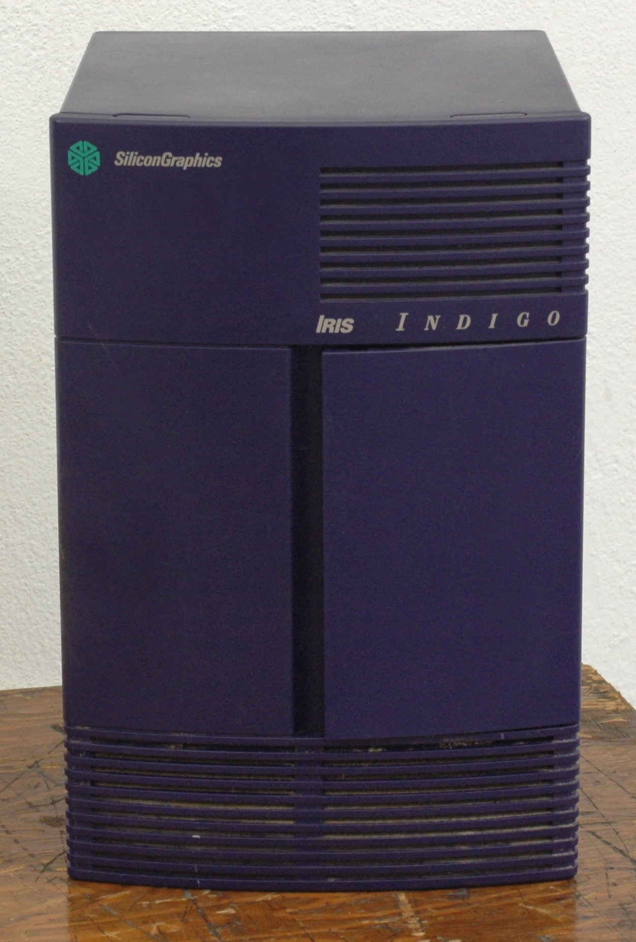 Front view of an SGI Indigo workstation, Silicon Graphics' high-end Unix graphics computer from the early 1990s