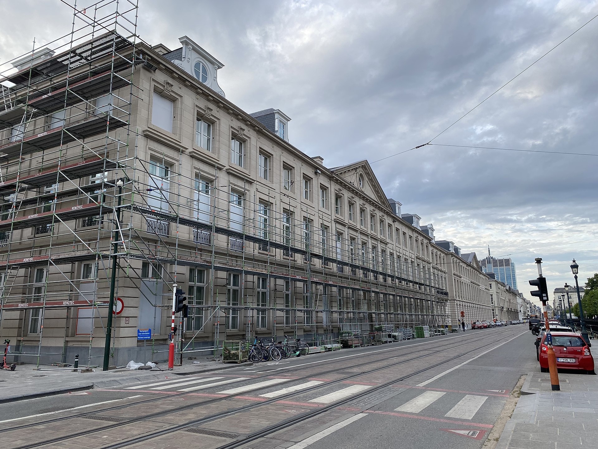 Former head office of the Société Générale de Belgique on rue Royale, Brussels, photographed 2022