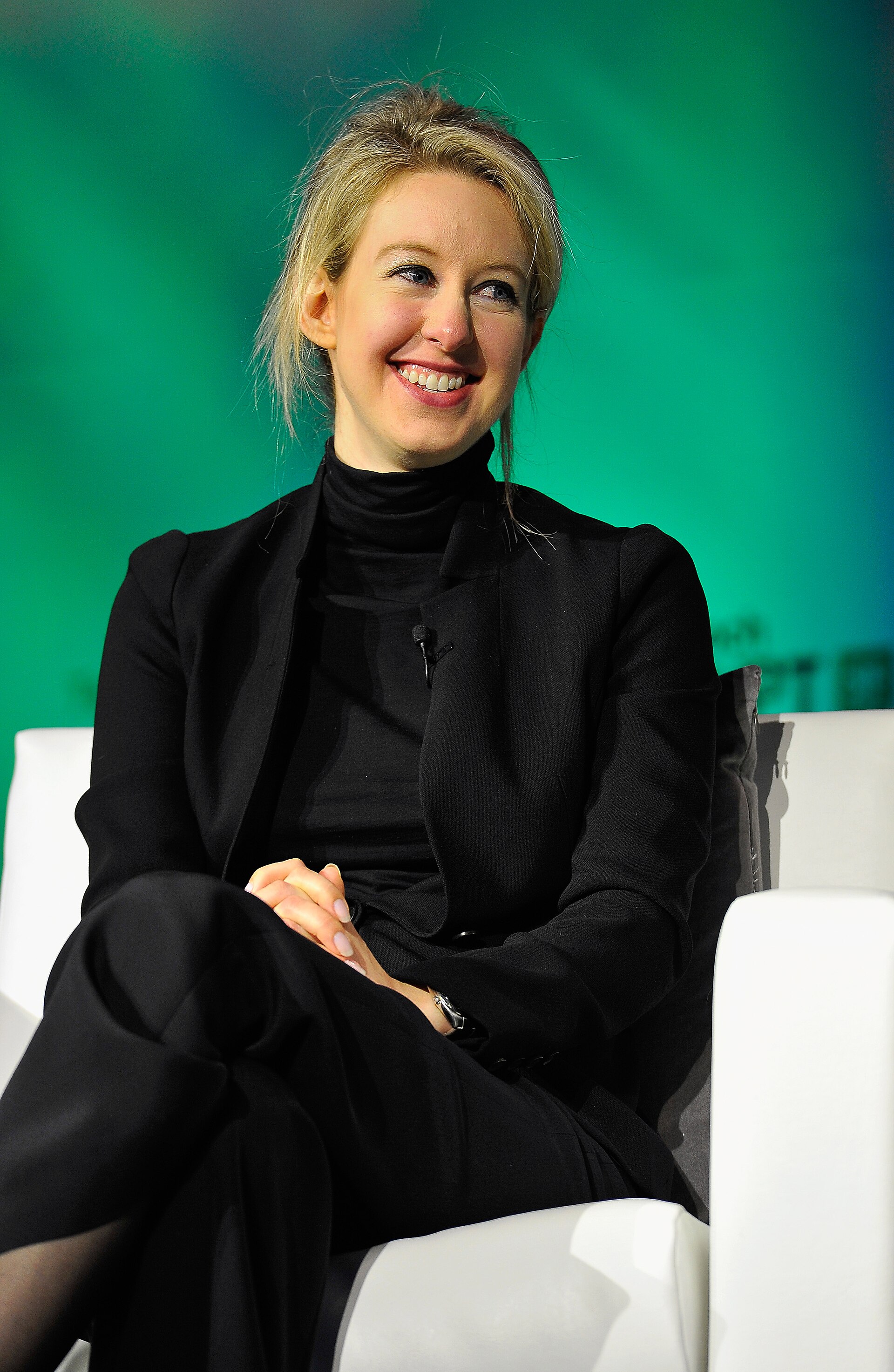 Elizabeth Holmes speaking at TechCrunch Disrupt, September 2014