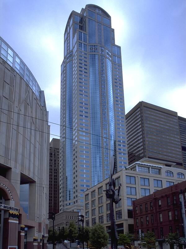 Washington Mutual Tower (1201 Third Avenue) in Seattle, the company's headquarters, photographed in 2006