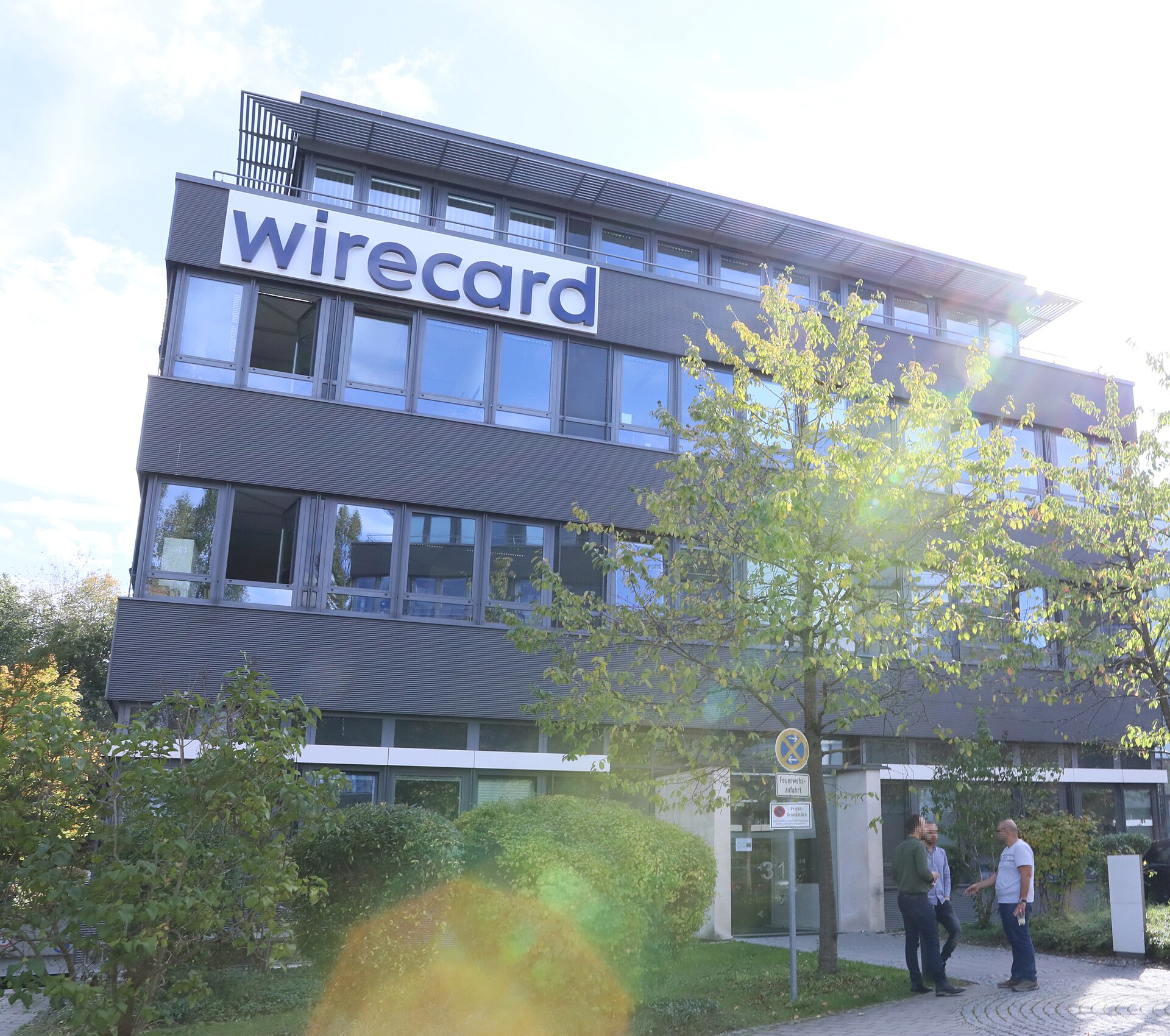 Wirecard AG headquarters building at Einsteinring 35, Aschheim near Munich, photographed in 2019