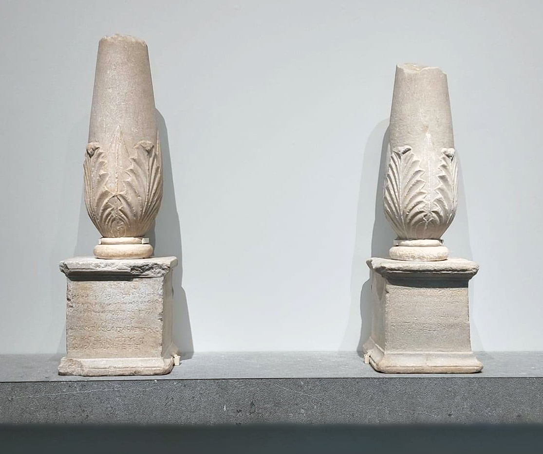 The bilingual Cippi of Melqart reunited on display in Doha