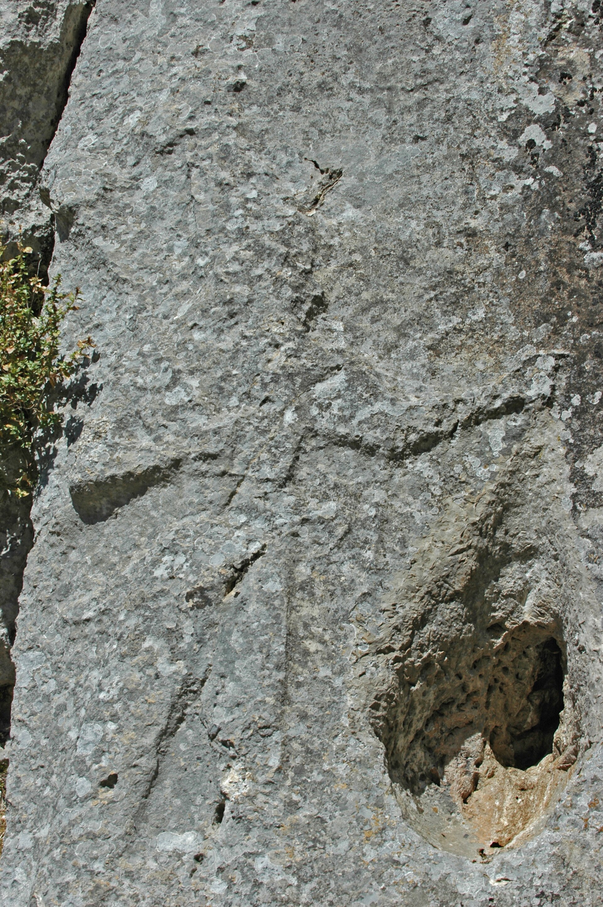 Rock relief of the storm god Teshub at the Hittite sanctuary of Yazılıkaya