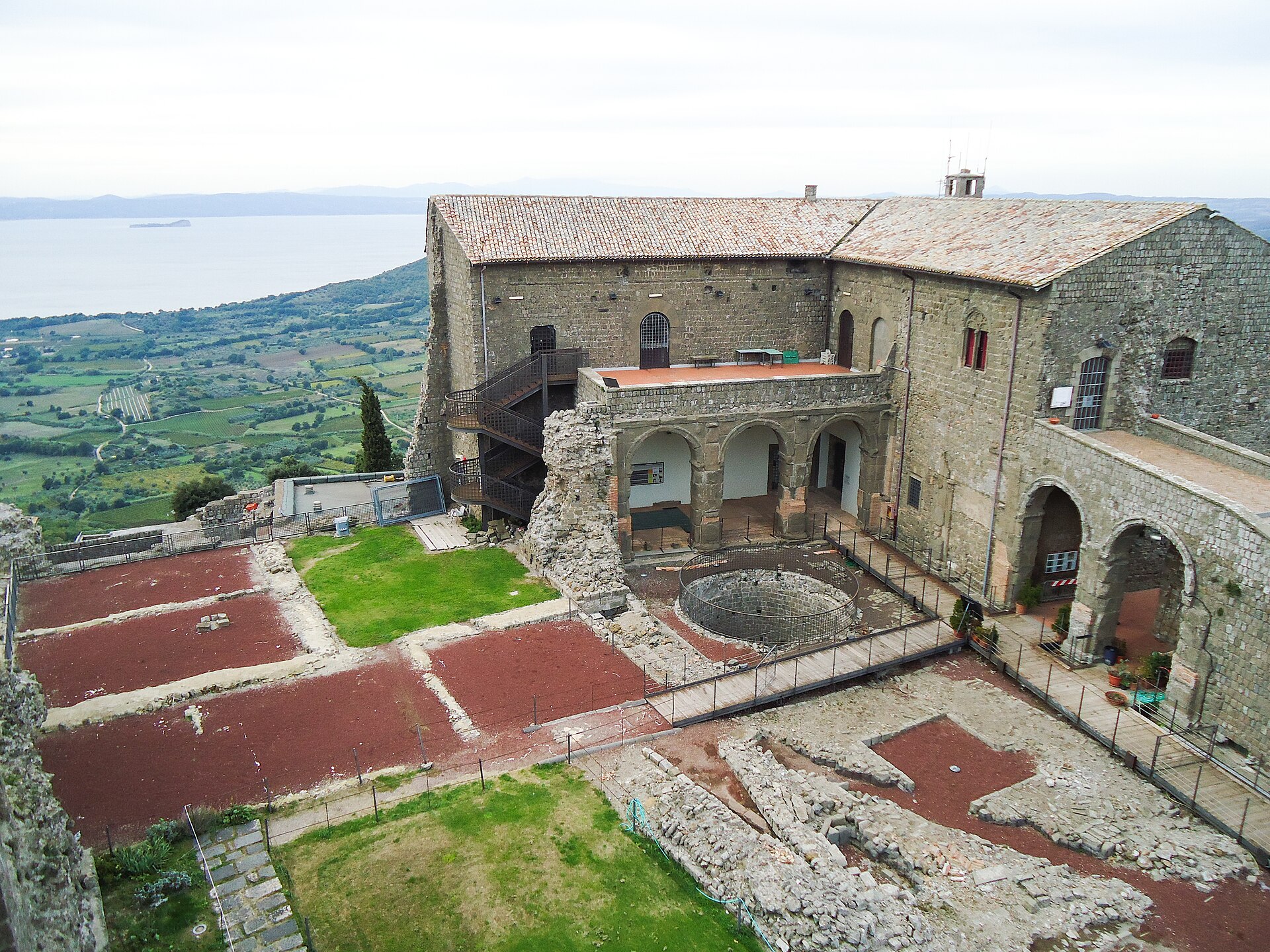 Excavations at Rocca dei Papi, Montefiascone, one of the proposed sites of the Fanum Voltumnae, central sanctuary of the Etruscan league.