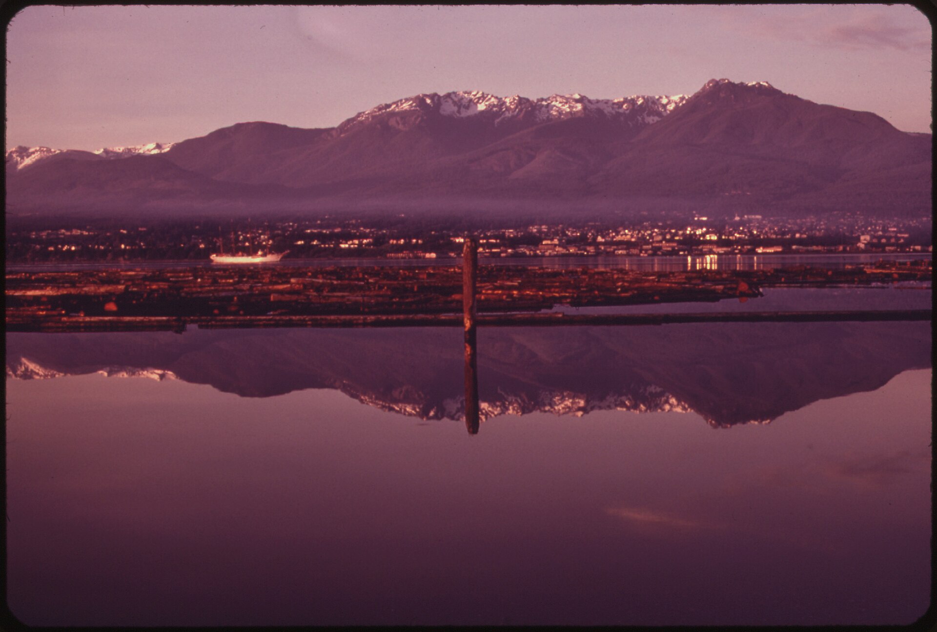 Port Angeles Harbor on the Olympic Peninsula, Washington — the principal town of the Lower Elwha Klallam Tribe's homeland