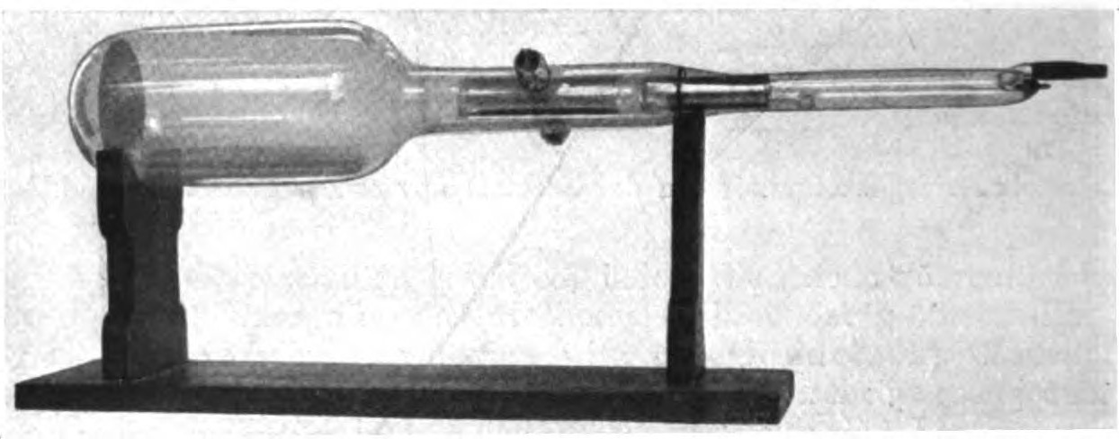 Ferdinand Braun's original 1897 cathode ray tube, the first CRT