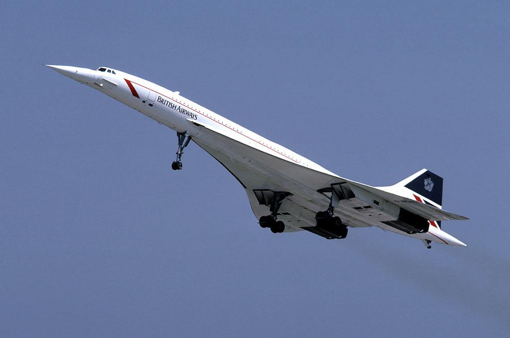 British Airways Concorde G-BOAC in flight