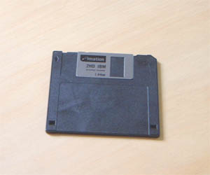 A 3.5-inch floppy disk