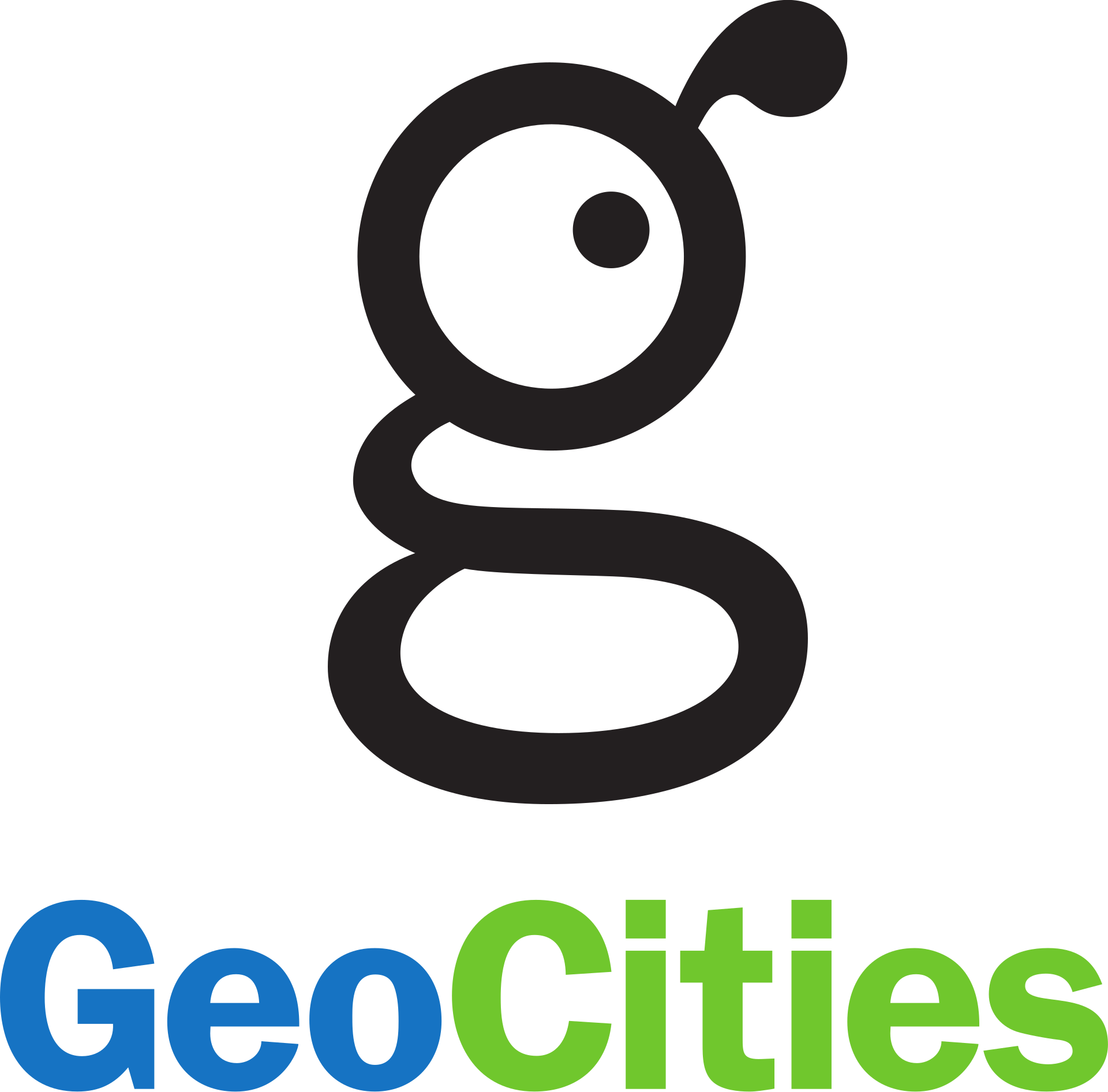 The GeoCities logo, a stylized wordmark used by the free web-hosting service.