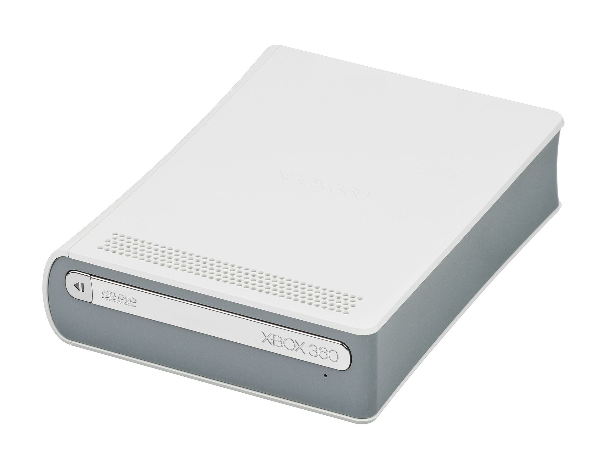 The Xbox 360 HD DVD add-on drive, released 2006 and discontinued after the format war