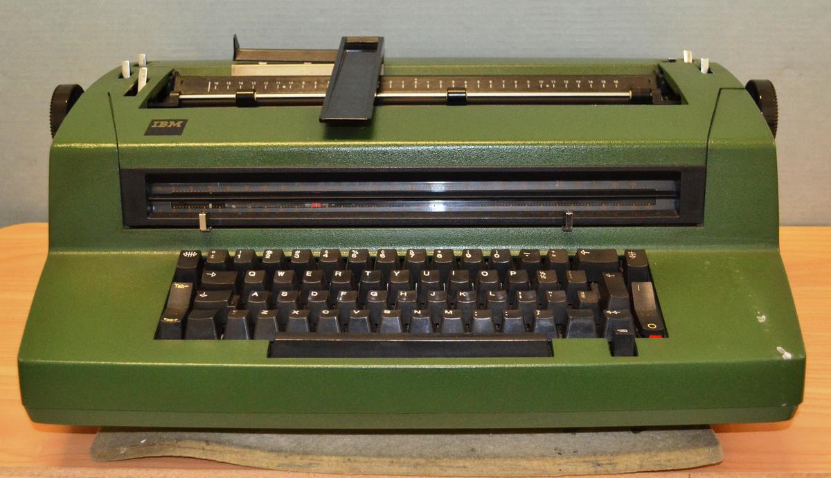An IBM Correcting Selectric III electric typewriter, model 670X