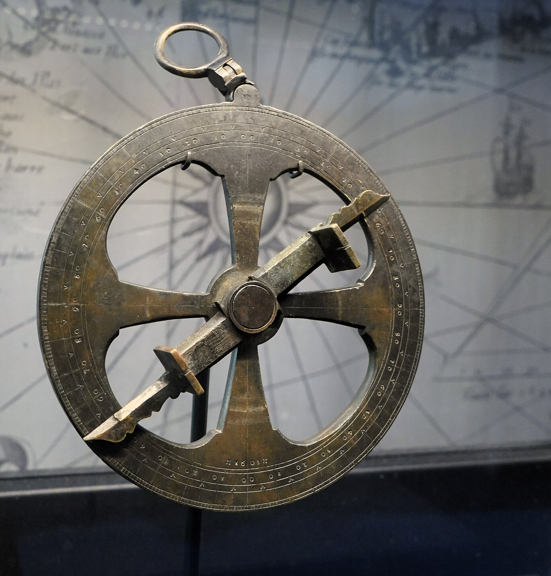 The 1603 French mariner's astrolabe lost during Champlain's 1613 expedition, found near Astrolabe Lake, Ontario