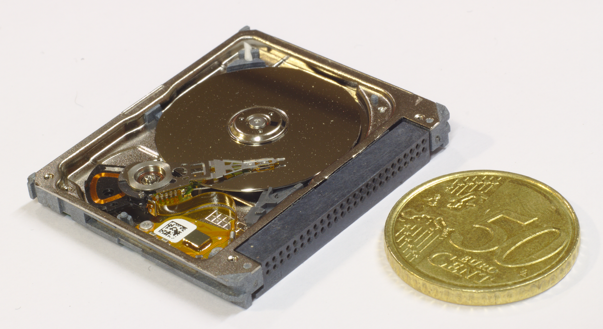 A Seagate Microdrive 5GB CompactFlash Type II hard drive