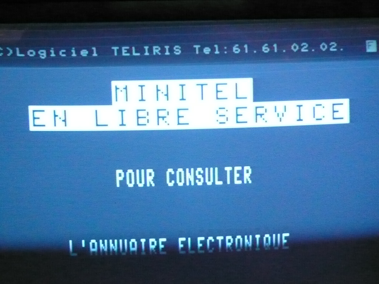 A Minitel terminal in self-service public use