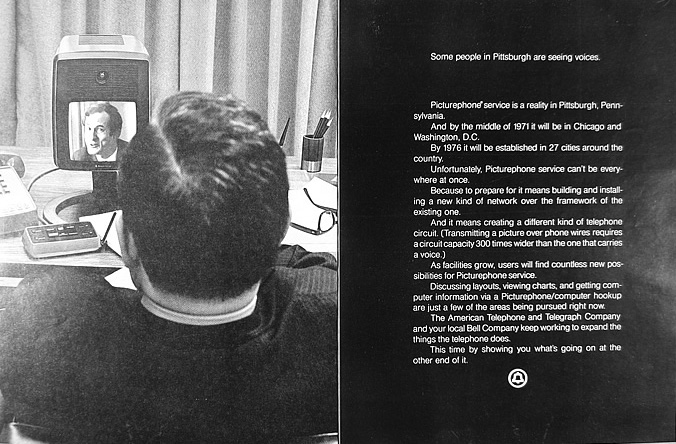 A 1970 AT&T Picturephone advertisement