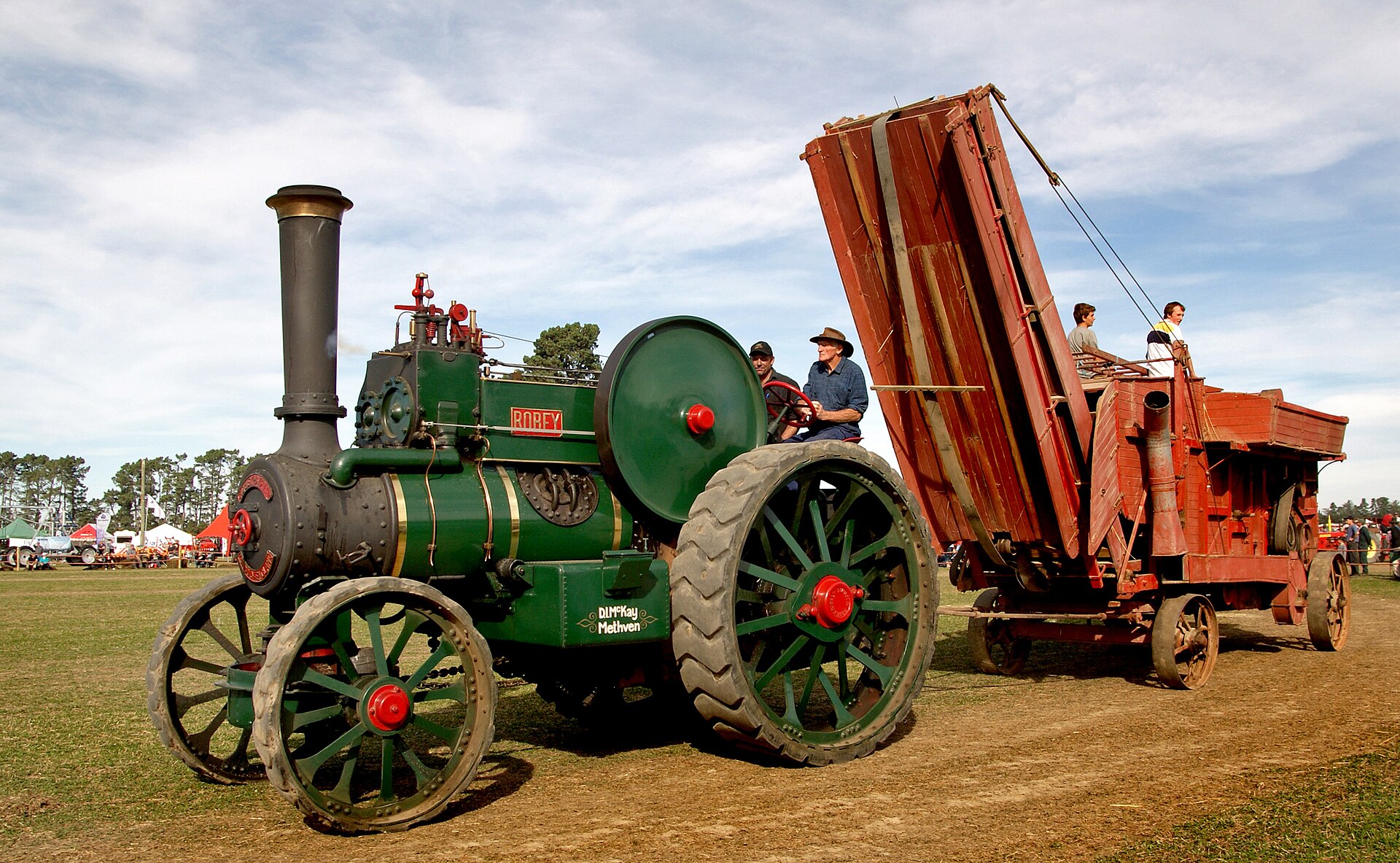 A preserved Robey steam traction engine