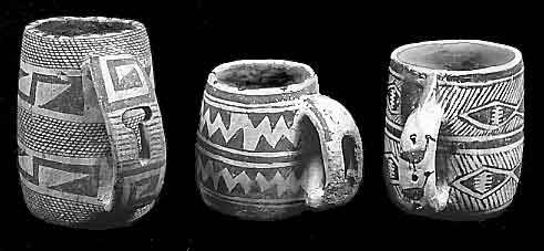 Ancestral Puebloan (Anasazi) ceramic mugs