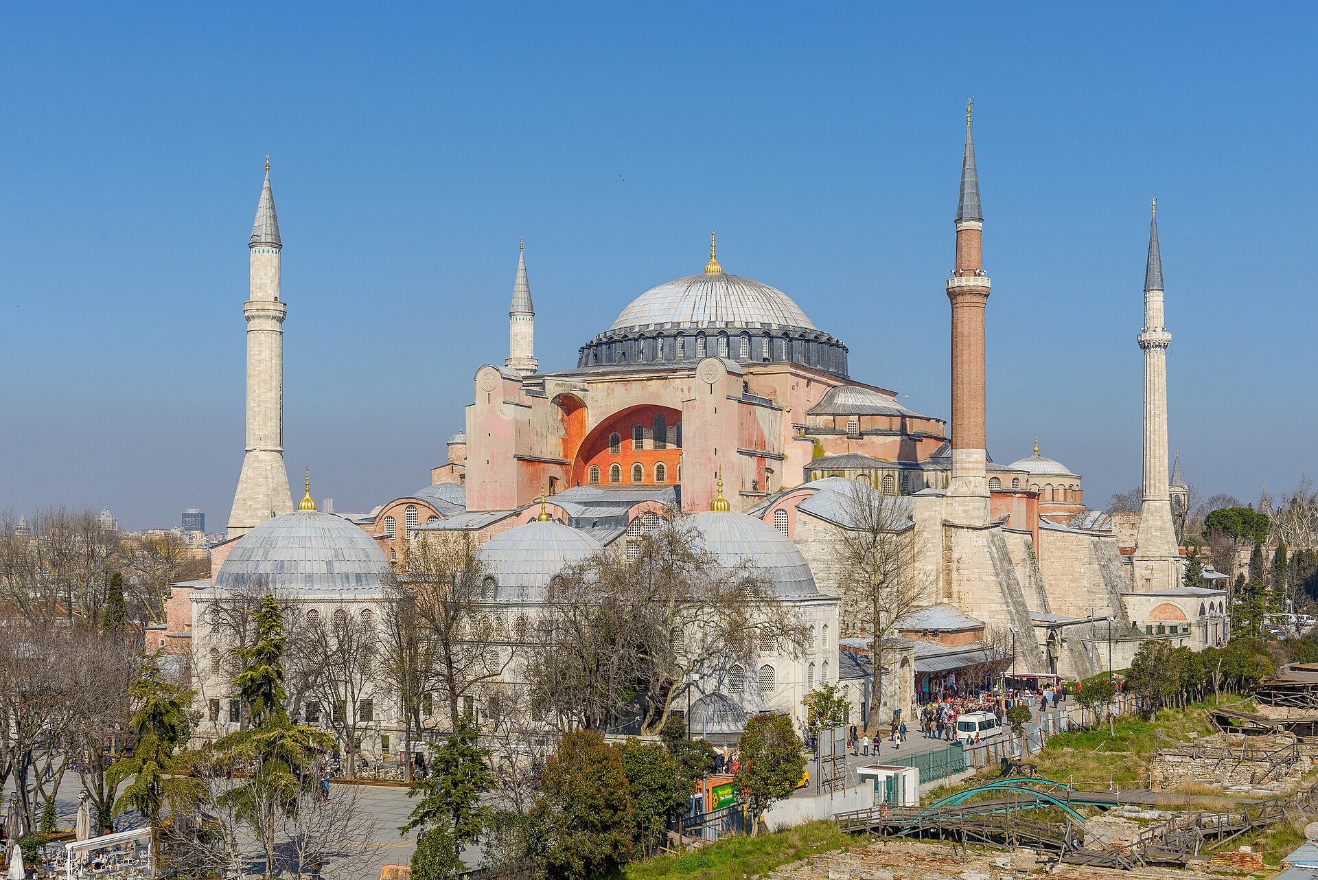 Hagia Sophia in Constantinople (Istanbul), completed under Justinian in 537