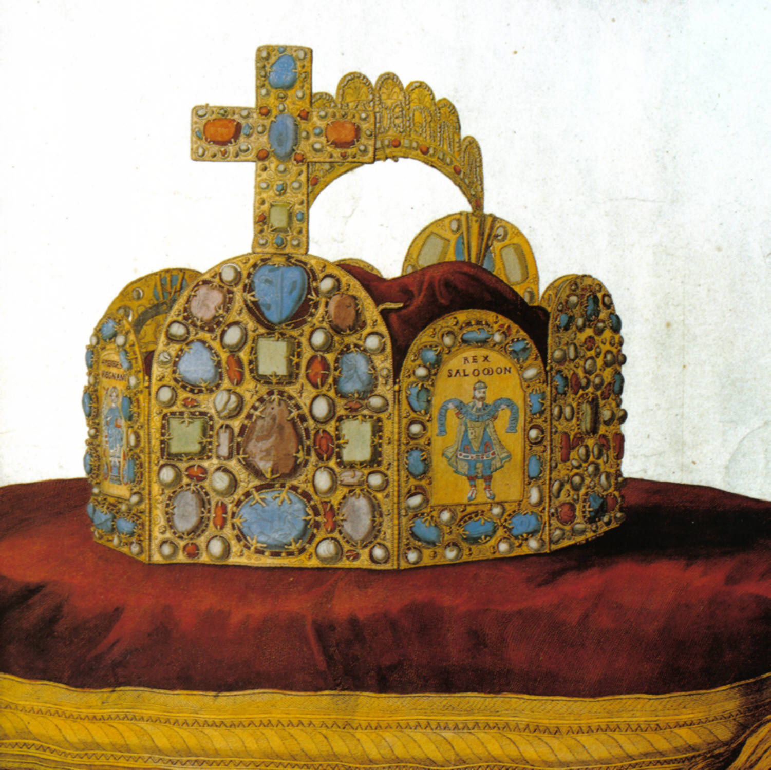 The Reichskrone, the medieval gold-and-enamel Imperial Crown of the Holy Roman Empire, Kunsthistorisches Museum, Vienna.
