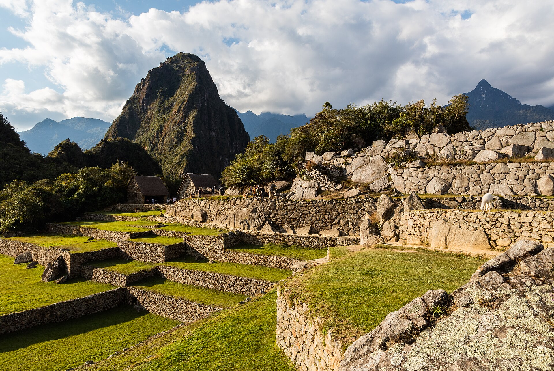 Machu Picchu, the Inca stone citadel set on a ridge high in the Andes