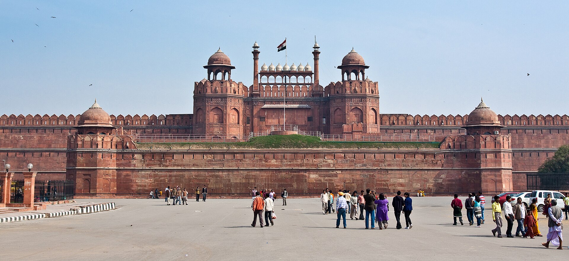 The Mughal-era Red Fort (Lal Qila) in Delhi