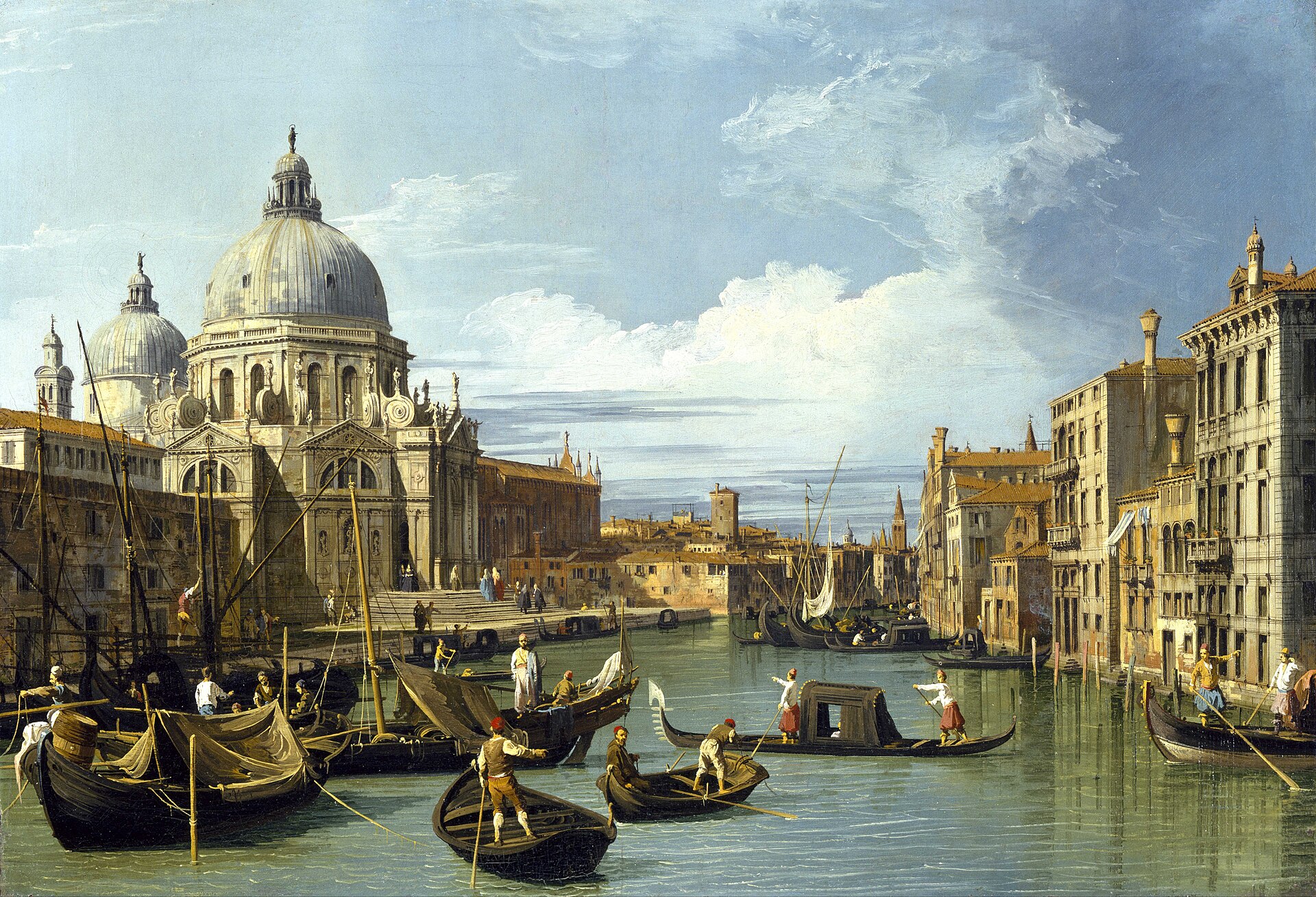 Canaletto's view of the entrance to the Grand Canal, Venice, painted during the Venetian Republic