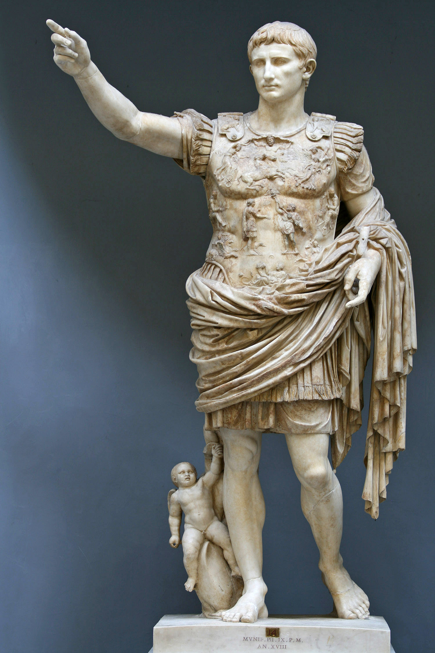 The Augustus of Prima Porta statue of Emperor Augustus